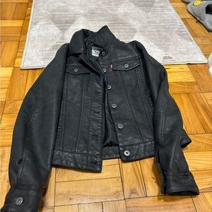 Levi's Women's Classic Black Leather Jacket